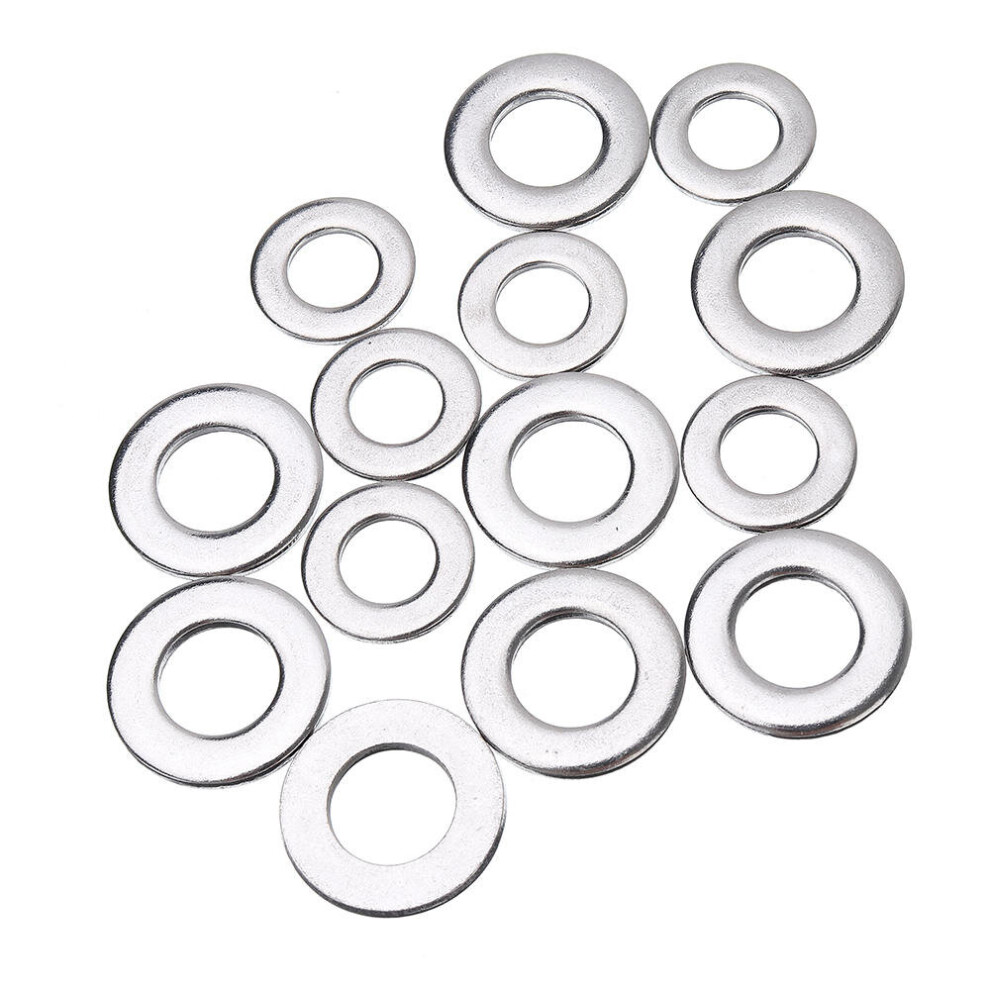 105Pcs Stainless Steel Gasket O Type Flat Gasket Washer Set m3/4/5/6/8/10