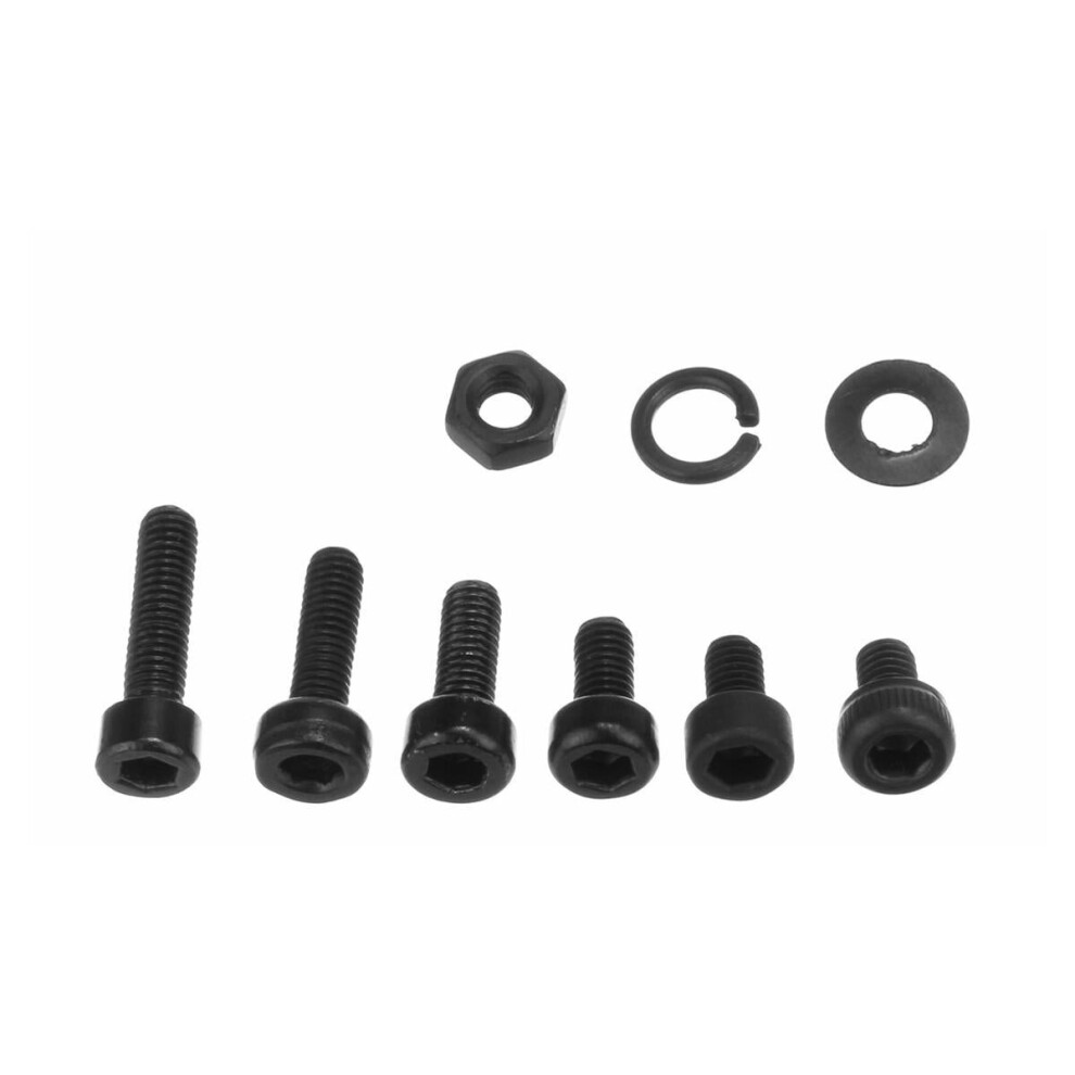 Greenzech (Hex Socket Button Head) 300Pcs M3 Alloy Steel Allen Screw Bolt With Hex Nuts Washers Assortment Black