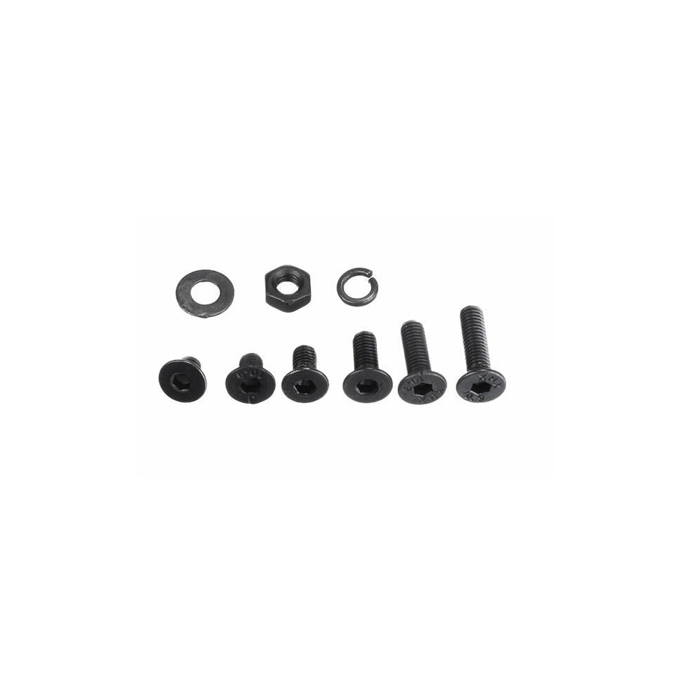 (Hex Socket Cap Head) 300Pcs M3 Black Alloy Steel Allen Screw Bolt With Hex Nuts Washers Assortment 3654659461032