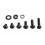 (Hex Socket Button Head) 300Pcs M3 Black Alloy Steel Allen Screw Bolt With Hex Nuts Washers Assortment 8