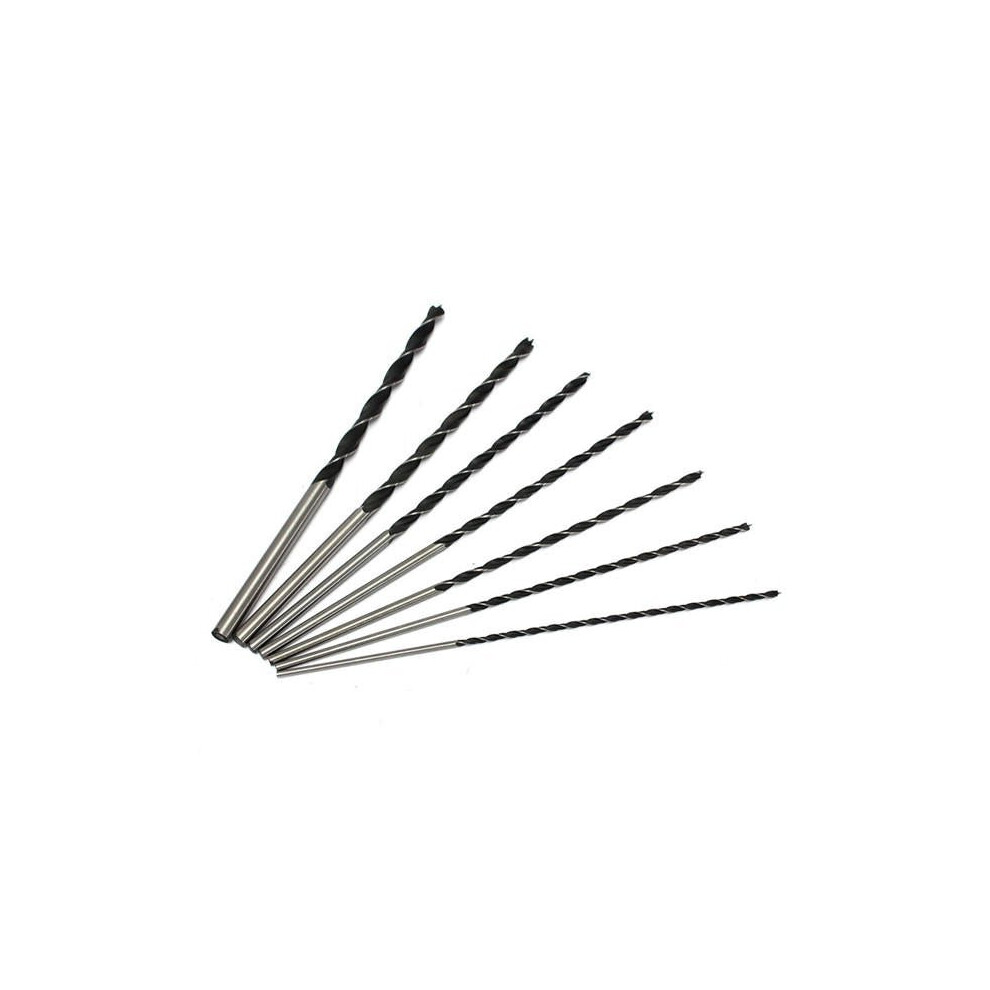 7pcs 4/5/6/7/8/10/12mm 300mm Brad Point Twist Drill Bits Set Wood Working Tool