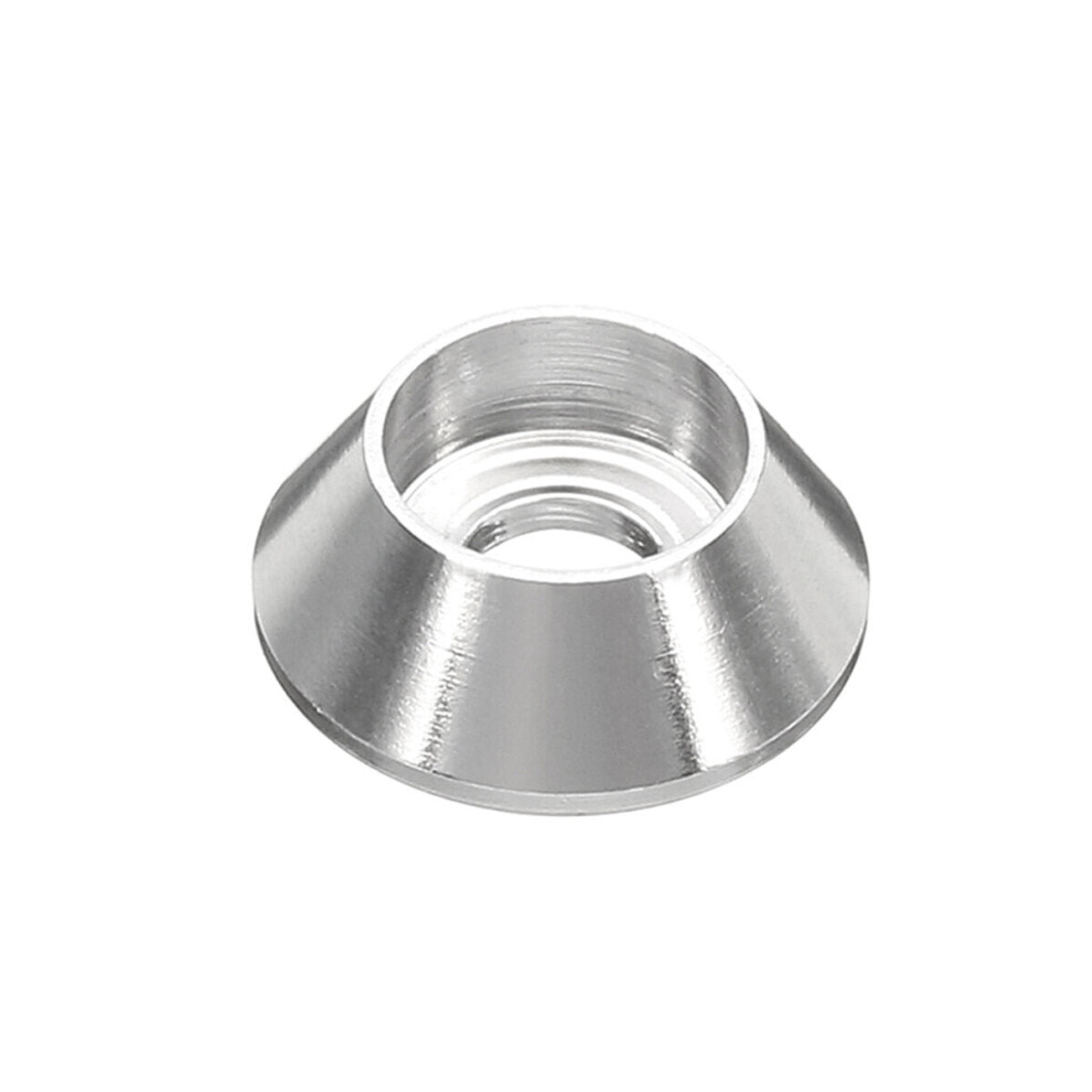 (Silver) 10Pcs M5 Cup Head Hex Screw Gasket Washer Nuts Aluminum Alloy Multicolor 3654659421395