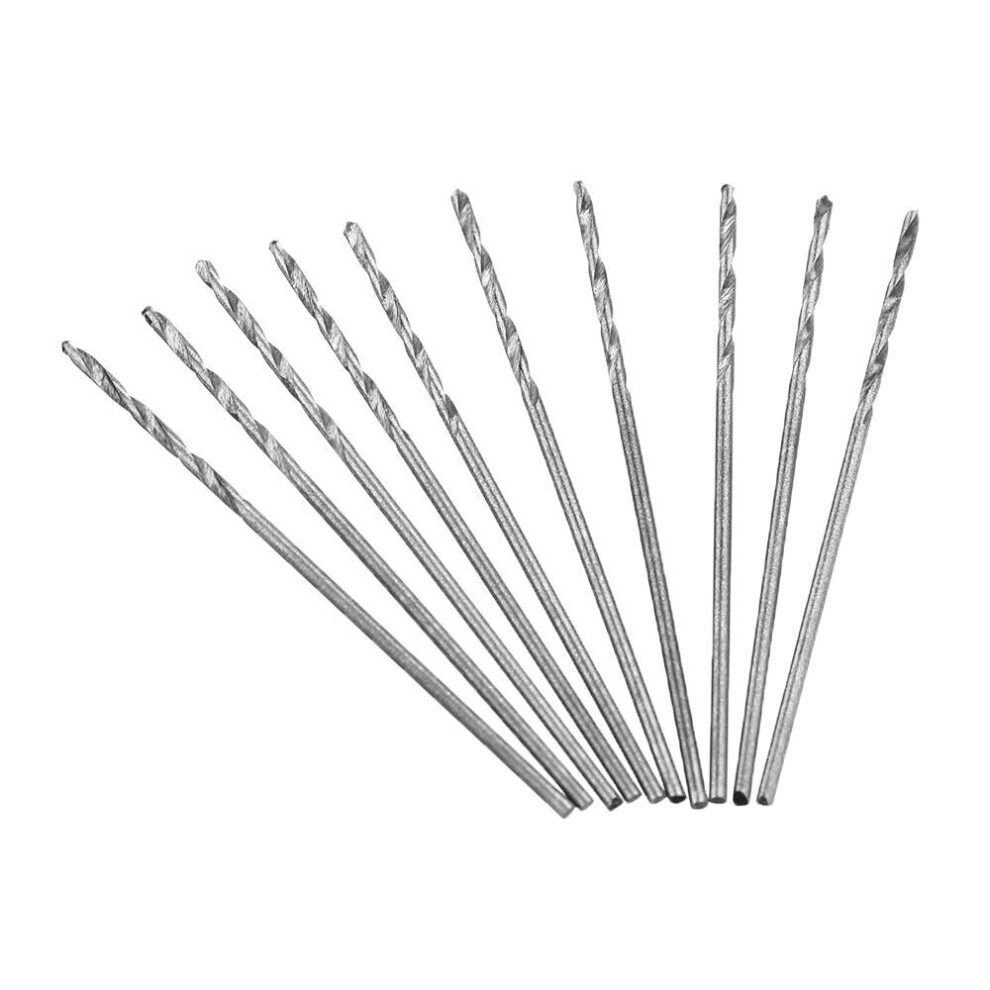 100Pcs 0.8mm Drill Bit HSS High Speed Steel Straight Shank Twist For Hand