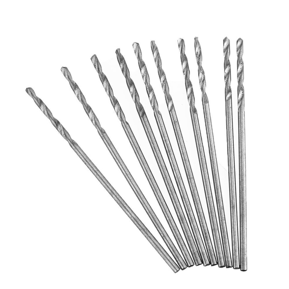 100Pcs 1.0mm Drill Bit HSS High Speed Steel Straight Shank Twist For Hand