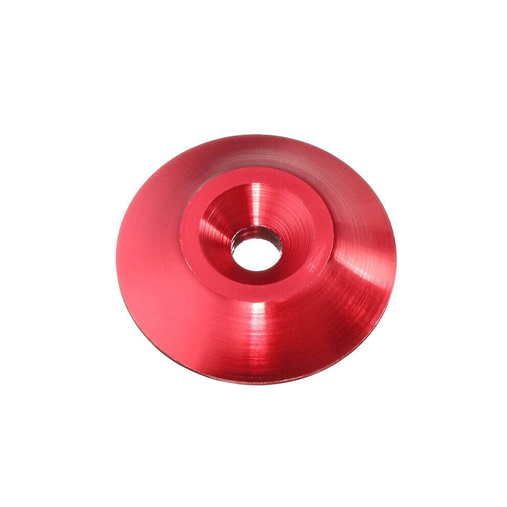 (Red) 10cs M3 Countersunk Conical Grommet Gasket Washer Spacer Multi-color