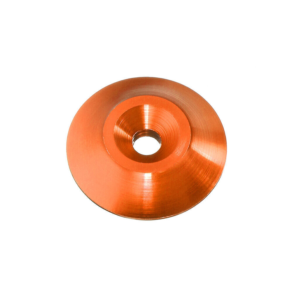 (Orange) 10cs M3 Countersunk Conical Grommet Gasket Washer Spacer Multi-color