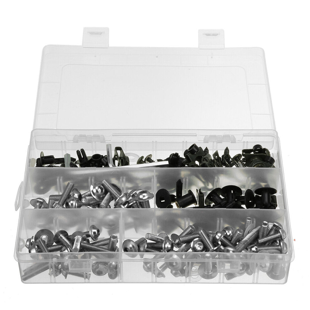 280Pcs Plum Type Washers Starlock Push-on Locking Washers Star Nut Metal Quick Speed Star Nut Locking Fastener Assortment Kit M3-M12
