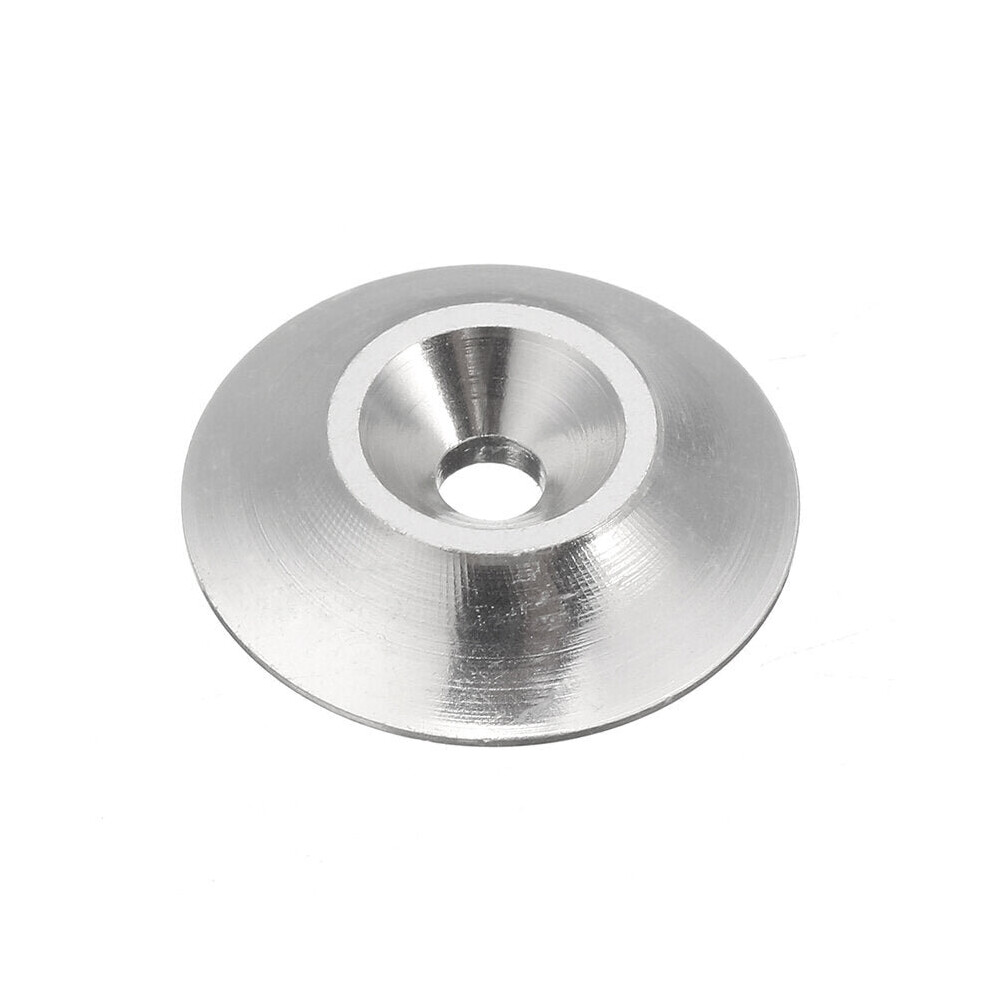 (Silver) 10Cs M3 Countersunk Conical Grommet Gasket Washer Spacer Multi-Color 6112212017753