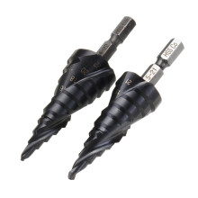 (5-21mm) HRC89 M35 Cobalt Step Drill Bit 4-22mm/5-21mm TiAlN Coated Step Drill 1/4 Inch Hex Shank