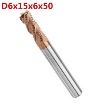 (6mm) 4/6/8/10mm Rough End Mill Cutter 4 Flutes HRC55 AlTiN Coating Milling Cutter