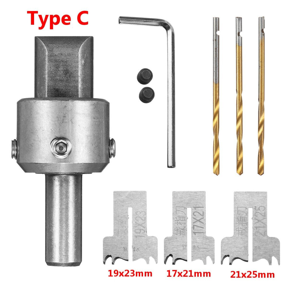 (19*21mm/17*21mm/21*25mm) 8pcs Ring Cutter Removal Bead Drill Barrel Bead Cutter Drill Bit Woodworking Tool