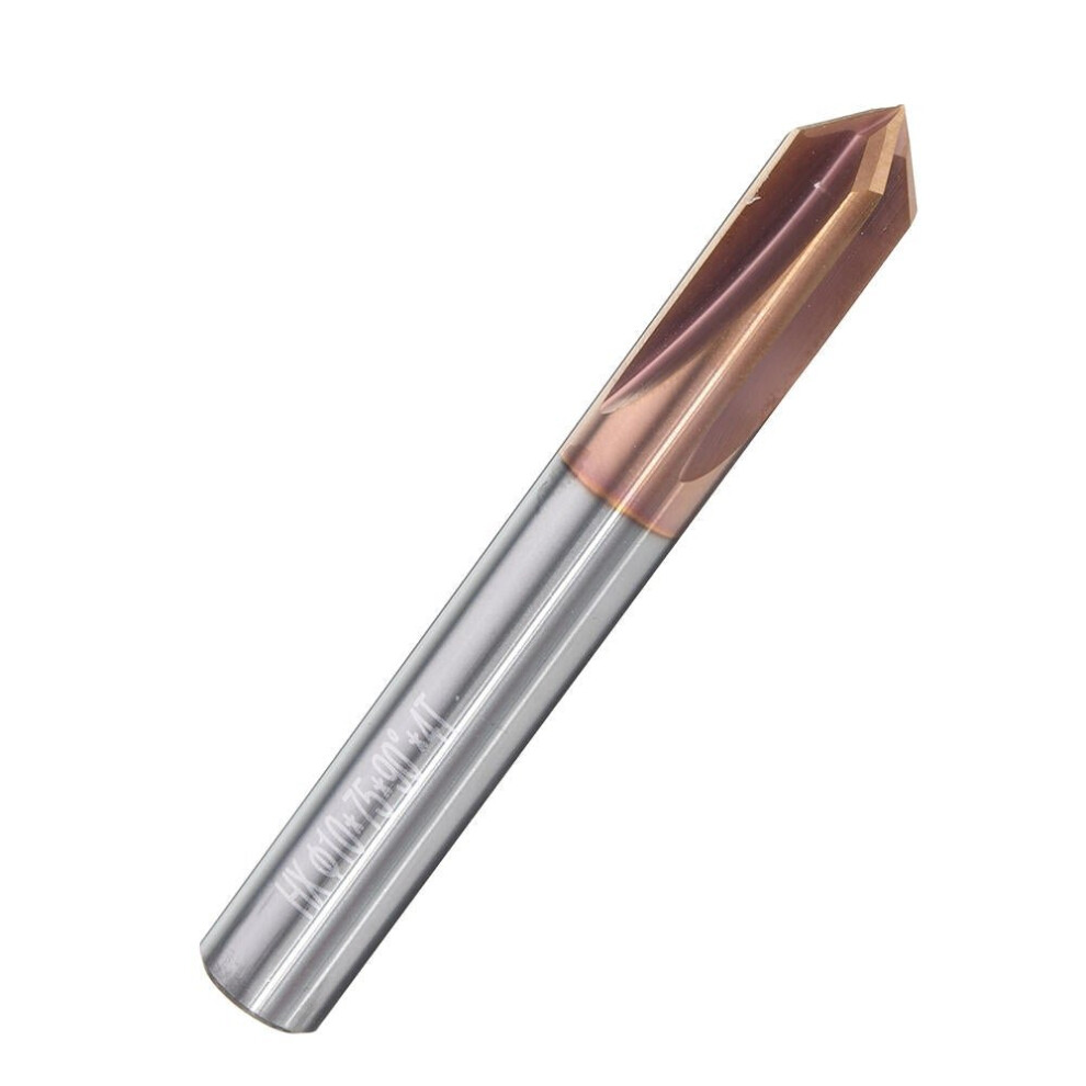 (12Mm) 4 Flutes 90 Degree Chamfer Mill Hrc60 3-12Mm Tungsten Steel Altin Coating Milling Cutter 6112211922041