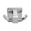 Bathroom Double Towel Robe Hook Chrome Square Wall Mounted 3
