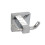 Bathroom Double Towel Robe Hook Chrome Square Wall Mounted 1
