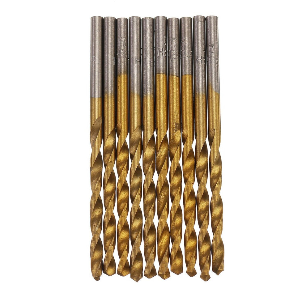 50pcs Titanium Coated High Speed Steel Twist Drill Bit1/1.5/2/2.5/3mm BitWoodworking