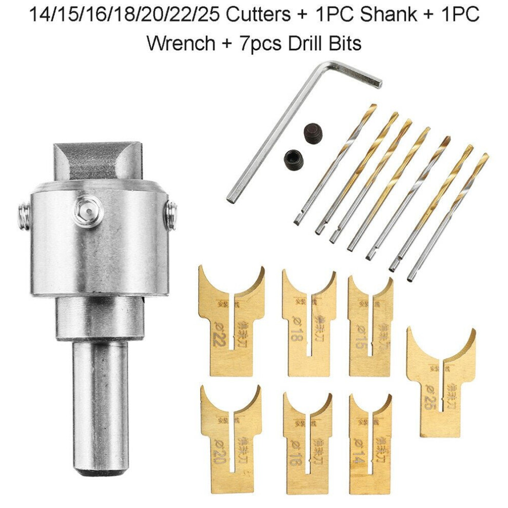 (16PC) 13/16/24Pcs Wooden Bead Maker Beads Drill Bit Milling Cutter Set Woodworking Tool Kit