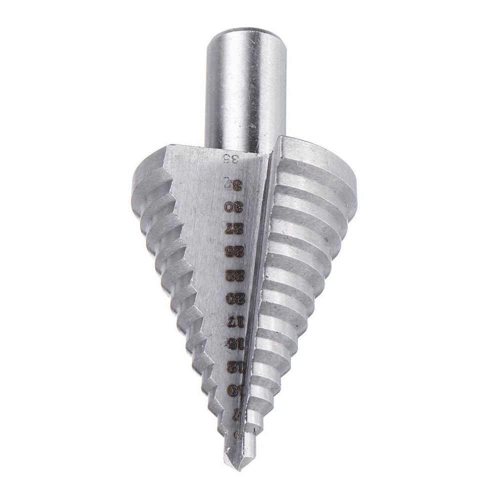 5-35mm HSS Step Drill Bit High Speed Steel Wood Hole Cutter