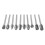 10pcs 3mm Shank Tungsten Carbide Burr Rotary File Drill Bits Cutter 3