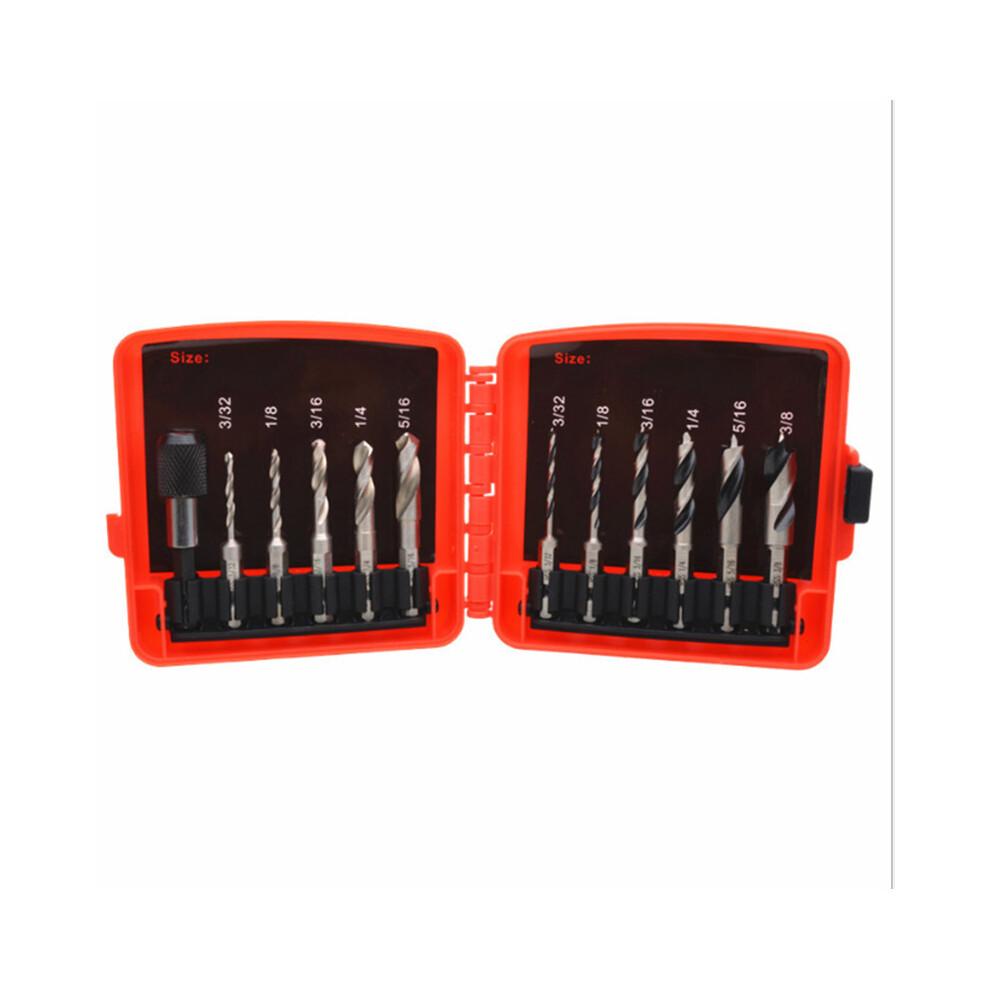 12Pcs Hss Stubby Drill Bit Set For Metal Woodworking Drills Quick Change Hex Shank Twist Drill Bits 6112211920429