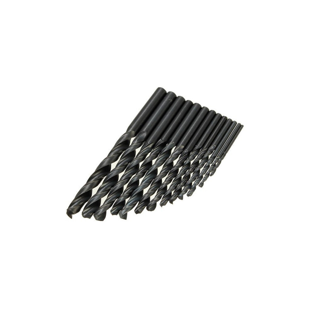 13pcs High Speed Steel 1.5-6.5mm HSS Straight Shank Twist Drill Bit Set