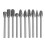 10pcs 3mm Shank Tungsten Carbide Burr Rotary File Drill Bits Cutter 2