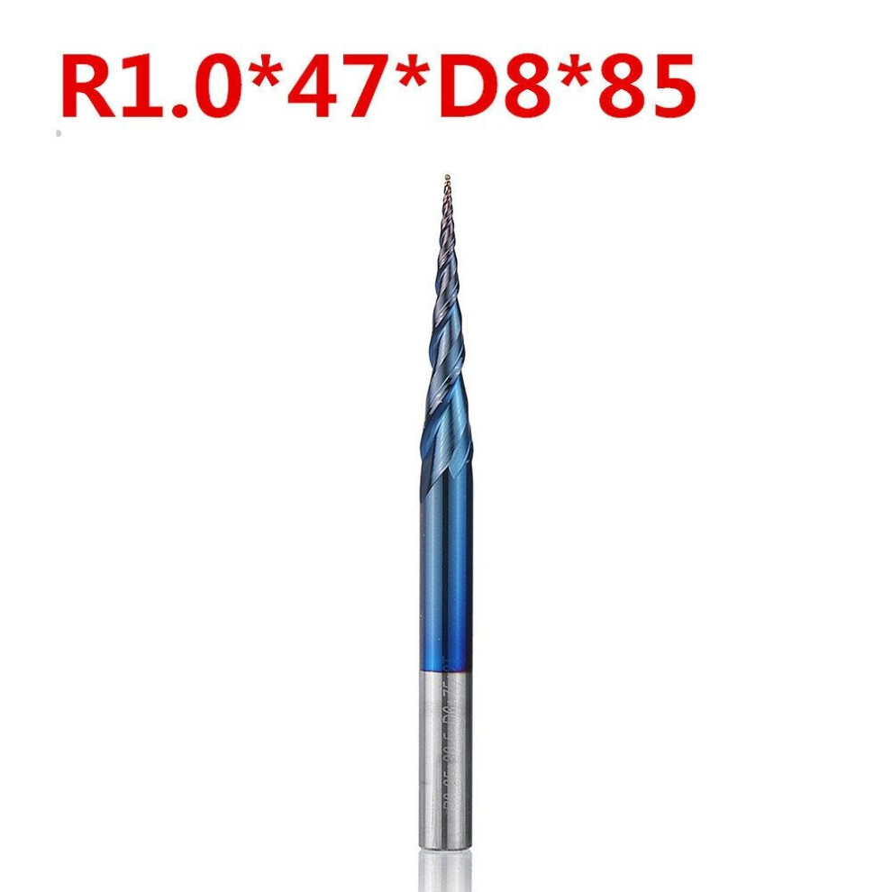 (R1.0*47*D8*85) NACO-blue 2 Flutes Ball Nose End Mill R0.25/ R0.5/ R0.75/ R1.0 *47*D8*85