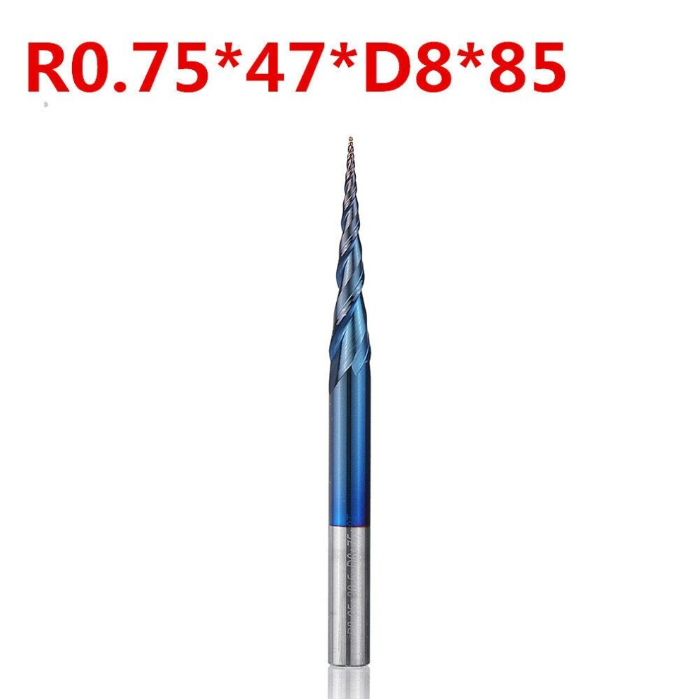(R0.75*47*D8*85) Naco-Blue 2 Flutes Ball Nose End Mill R0.25/ R0.5/ R0.75/ R1.0 *47*D8*85 3654659107848