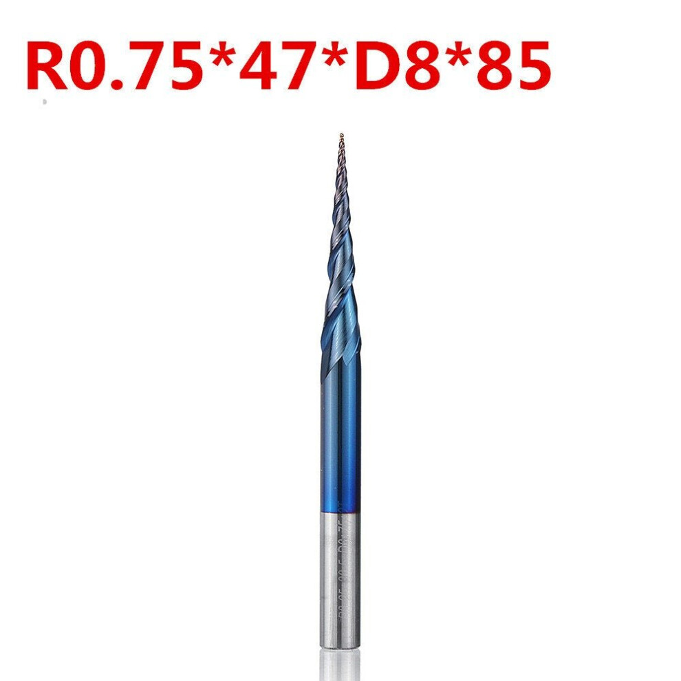 (R0.75*47*D8*85) NACO-blue 2 Flutes Ball Nose End Mill R0.25/ R0.5/ R0.75/ R1.0 *47*D8*85