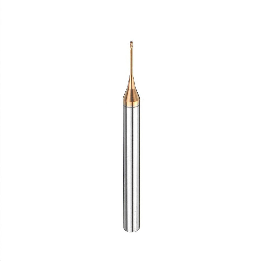(10mm) R0.4 2 Flutes Ball Nose Long Neck Milling Cutter HRC60 CNC Deep Notch End Mill