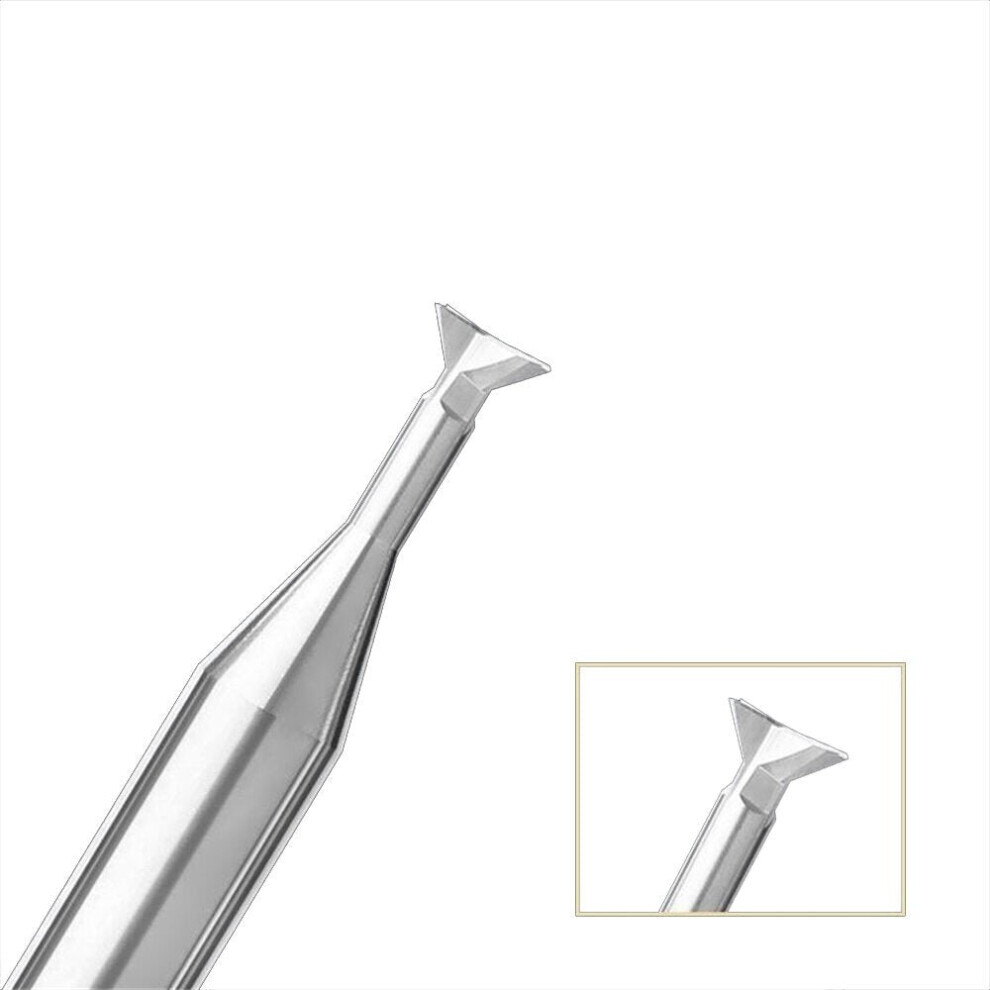 (D6*90°*D2.5*6L*d6*50L) 55-Degree Four-Edged Carbide Tungsten Steel Mill Straight-Handle Swallowtail Knife Aluminum With Cnc Slotting Router Bit