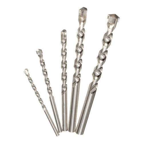 5pcs 4/5/6/8/10mm Hard Alloy Round Shank Hammer Drill Bit Masonry Bits 2