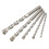 5pcs 4/5/6/8/10mm Hard Alloy Round Shank Hammer Drill Bit Masonry Bits 2