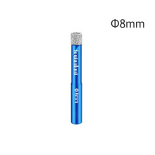 (6mm) 5Pcs 6-16mm Durable Diamond Coated Core Drill Bit Dry Drilling For Glass Marble Granite Quartz Porcelain Ceramics
