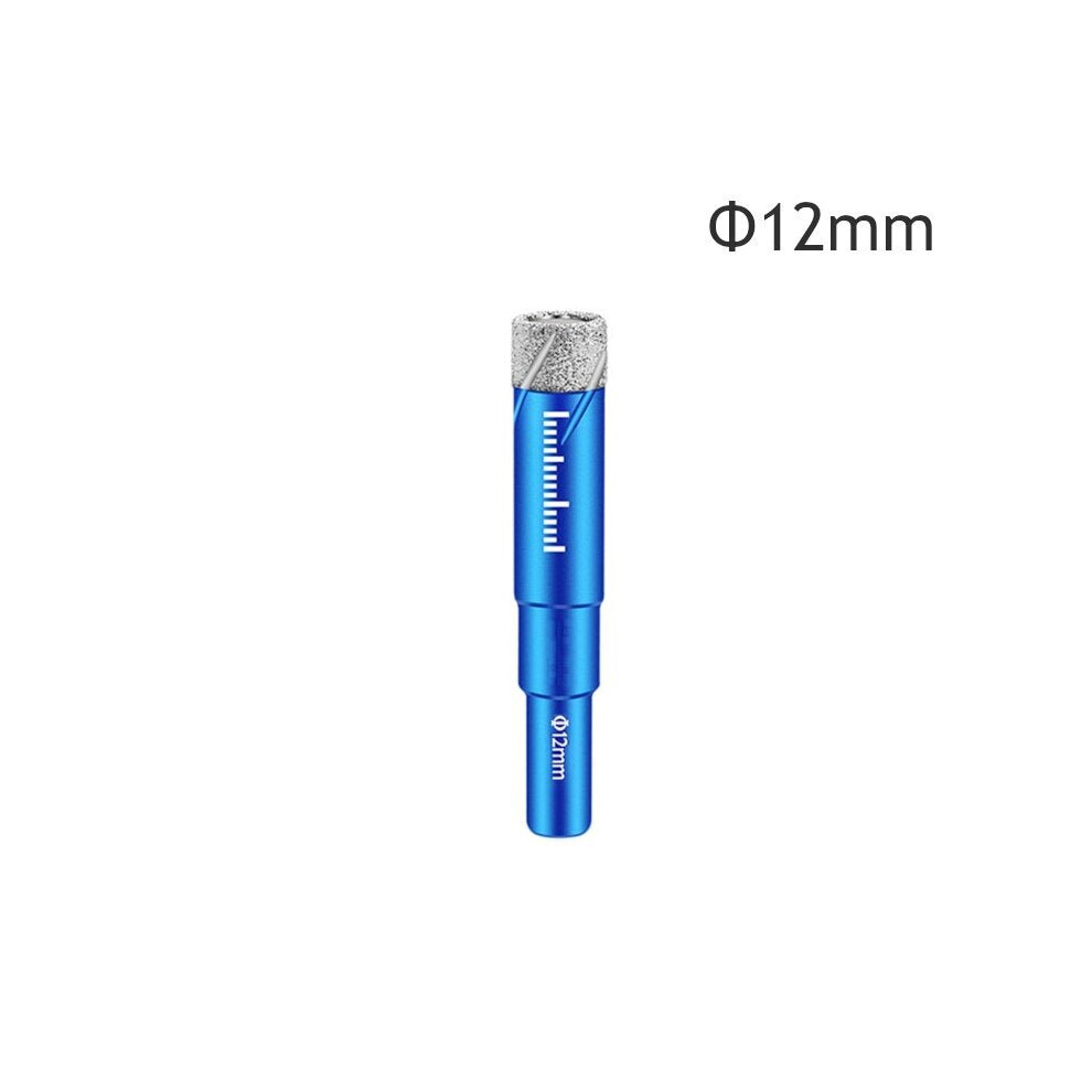 (10mm) 5Pcs 6-16mm Durable Diamond Coated Core Drill Bit Dry Drilling For Glass Marble Granite Quartz Porcelain Ceramics