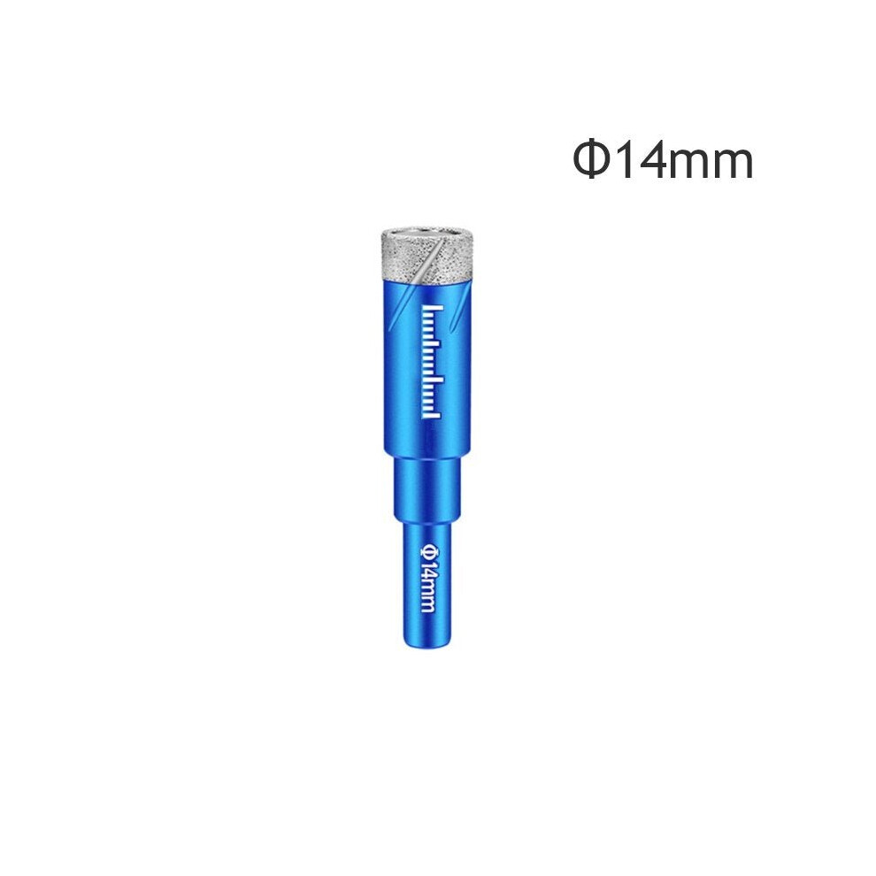 (12mm) 5Pcs 6-16mm Durable Diamond Coated Core Drill Bit Dry Drilling For Glass Marble Granite Quartz Porcelain Ceramics