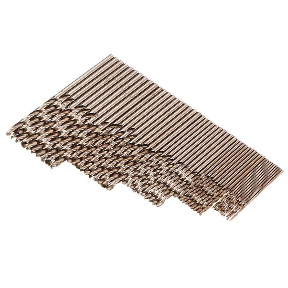 50pcs 1/1.5/2/2.5/3mm HSS M35 Cobalt Twist Drill Bit