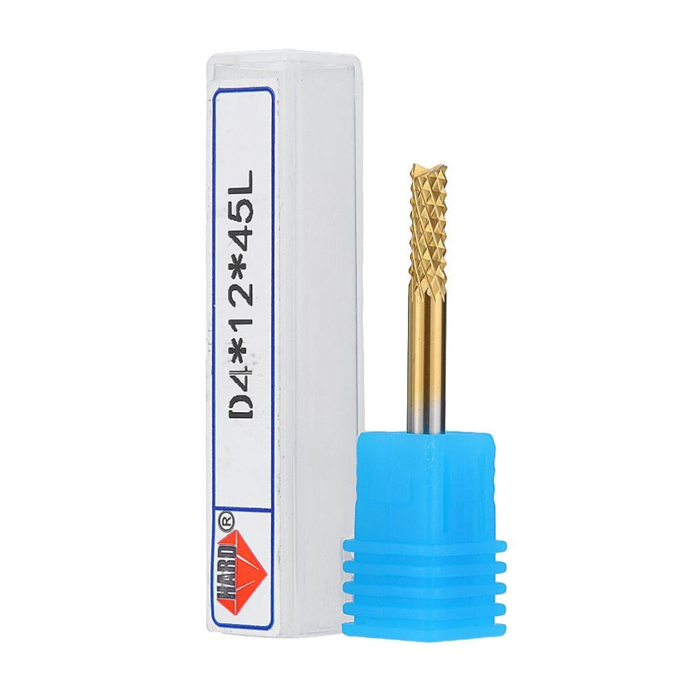 (12Mm) 4Mm Shank 12-32Mm Tungsten Carbide End Mill Titanuim Coated Pcb Milling Cutter 6112211927077
