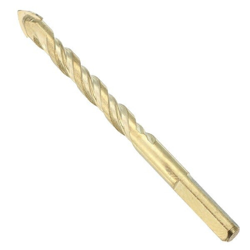 (8mm) 6/8/10mm Yellow Triangle Twist Drill Bit Marble Ceramic Glass Tile