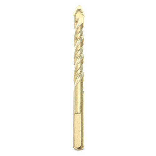 (6mm) 6/8/10mm Yellow Triangle Twist Drill Bit Marble Ceramic Glass Tile 2