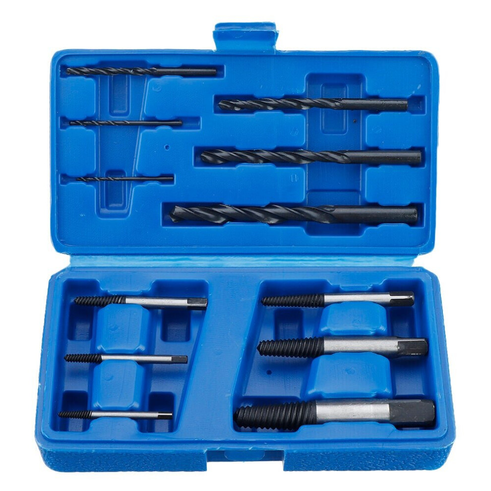 12Pcs Damaged Screw Extractor/ Drill Bit Set Bolt Stud Removal Kit Set with Case