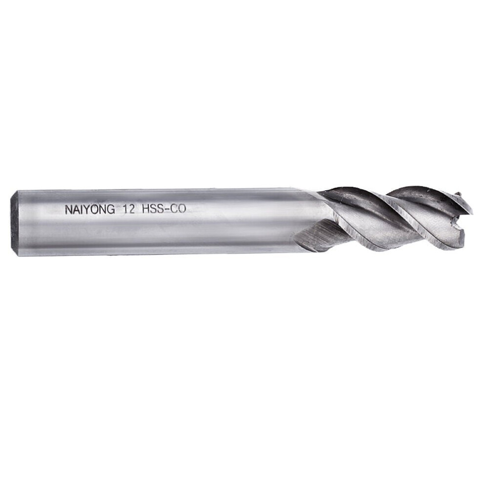 (12Mm) 12-20Mm Hss-Co 3 Flutes Milling Cutter Cnc Milling Tool For Steel 6112211948324
