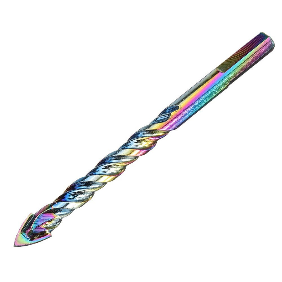 (6mm) 6-12mm Colorful Triangular Ceramic Tile Drill Bit 6/8/10/12mm Glass Drill Tool for Glass Wood Tiles Marble