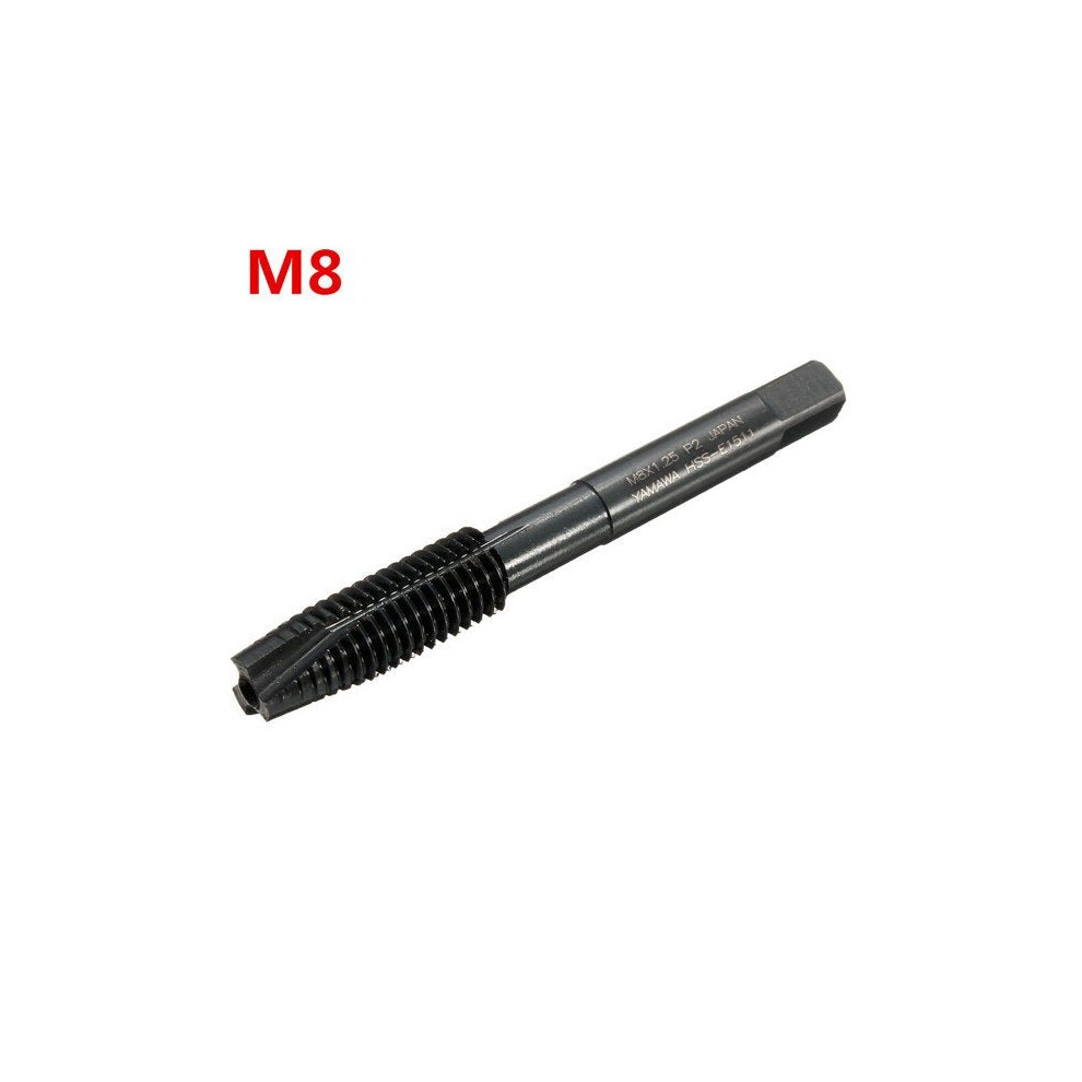 (M8) M3/M4/M5/M6/M8 Hss Nitride Coated Metric Spiral Hand Thread Screw Tap 3654659457455