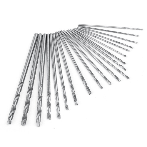 Mini Micro Hand Drill with 20Pc 0.3-1.6mm Bit Keyless Chuck Set Pin Vise Rotary 2