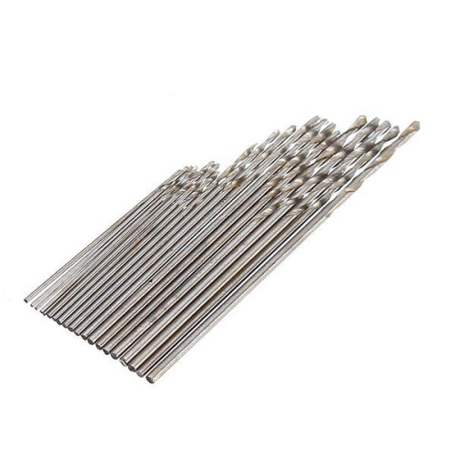 Mini 0.3-1.0mm Clamping Hand Drill with Keyless Chuck 20Pcs Twist Drill Bits 2