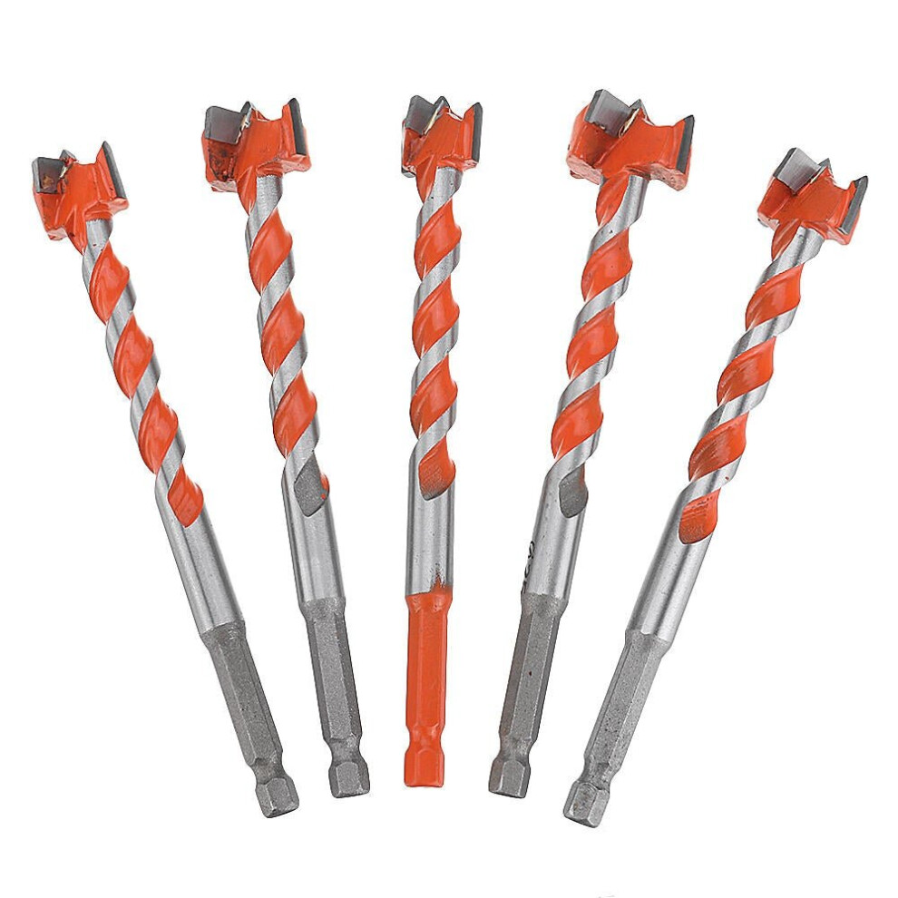 (16Mm) 16-25Mm Hex Shank Twist Forstner Drill Bit Set Hinge Hole Cutters Woodworking Saw 6112211945361