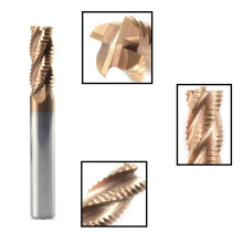 (6x25x75mm) 1pc 4-Blade Cemented Carbide Coarse Leather Milling Cutter With Bronze Coating