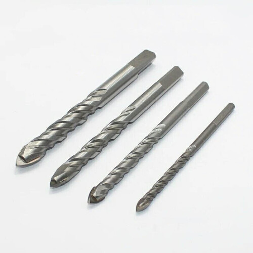 (12mm) 6/8/10/12mm Triangle Twist Drill Marble Bit Ceramic Glass Tile 2