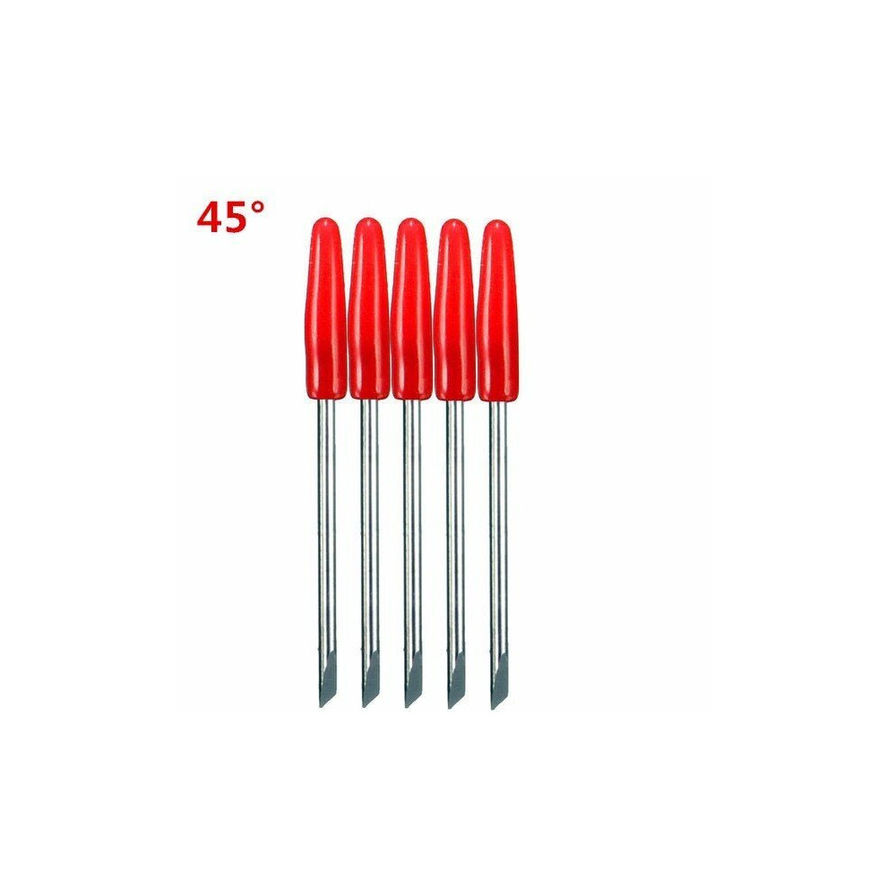 (45) 5pcs 30/45/60 Degree Engraving Machine Blades Cutter for CB09 Vinyl Plotter