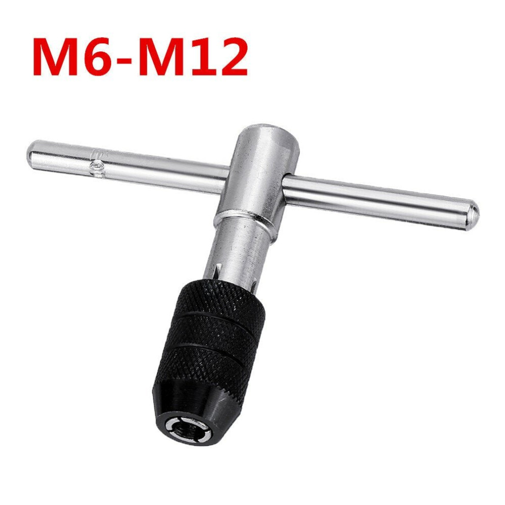 (M6) T-handle Screw Handle M3-M6 M5-M8 M6-M12 Tap Wrench Chuck Type Tapping Tool